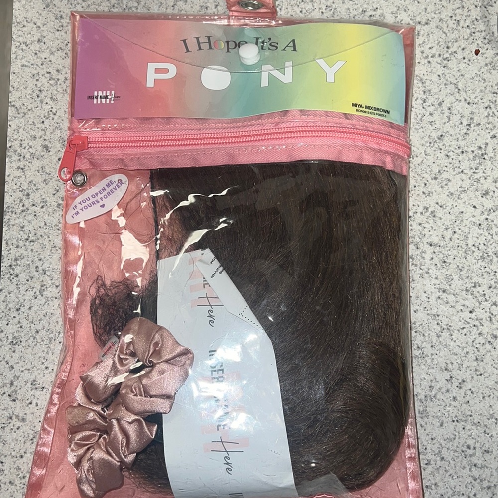 New Insert Name Here PONYTAIL! Miya mixed brown